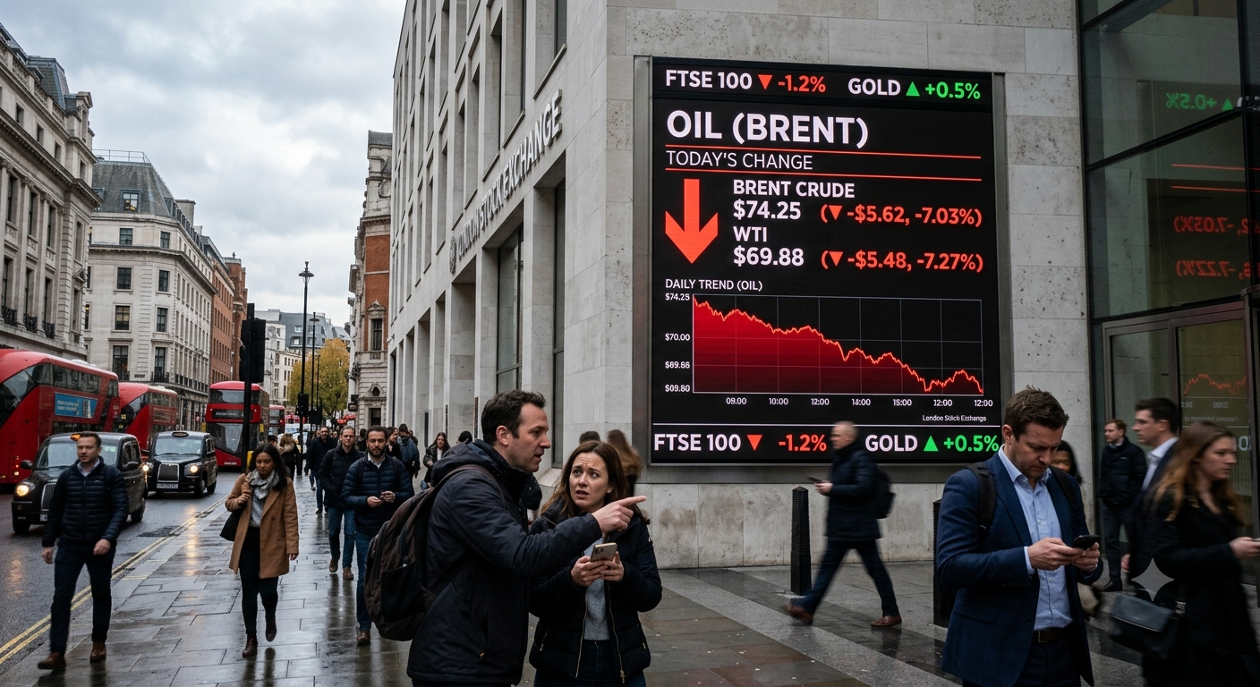 oil price dropping but has markets got headline fatige