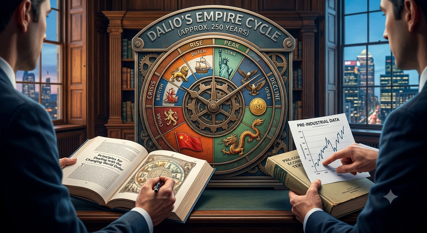 an argument against ray dalio theory (dealing with the changing world order)