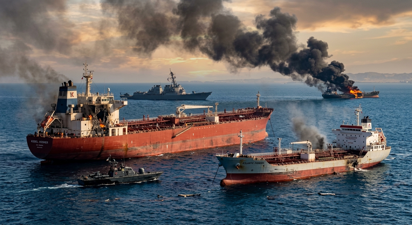 US-Iran Escalation Hits Hormuz Oil Tankers