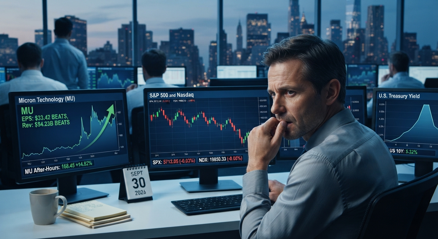 Markets Today:PCE data, Micron earnings 30 September 2026